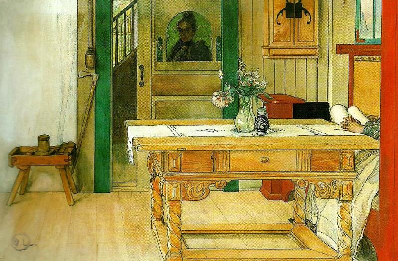 Carl Larsson sondag -sondagsvila oil painting image